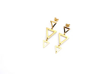 Load image into Gallery viewer, Triple Triangle Dangles
