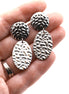 Textured Oval Dangles