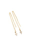 Gold Cross Threader Earrings
