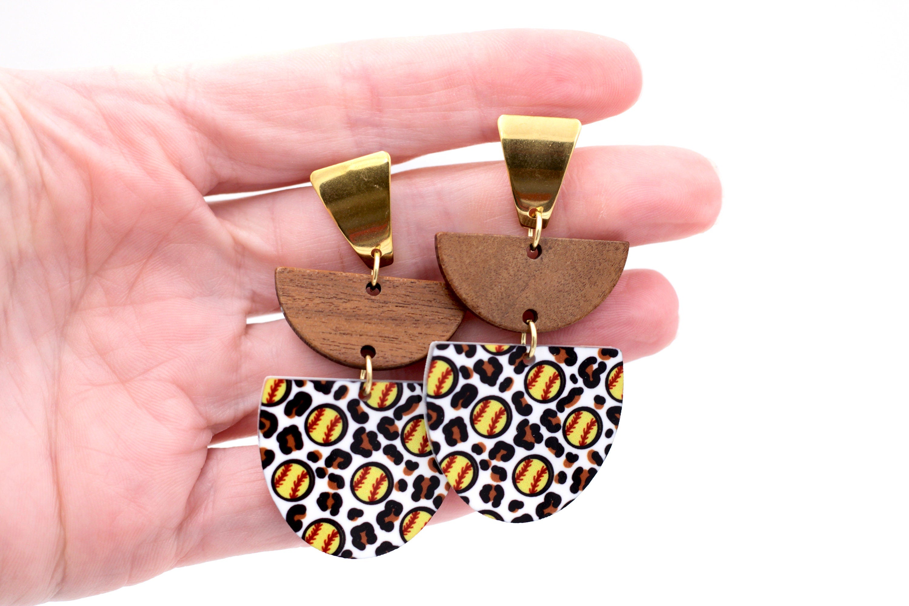 Softball Earrings, Softball Jewelry, Softball Gifts for Girls, Softball Player Gift, Sports Earrings, Sports Jewelry, Softball Coach