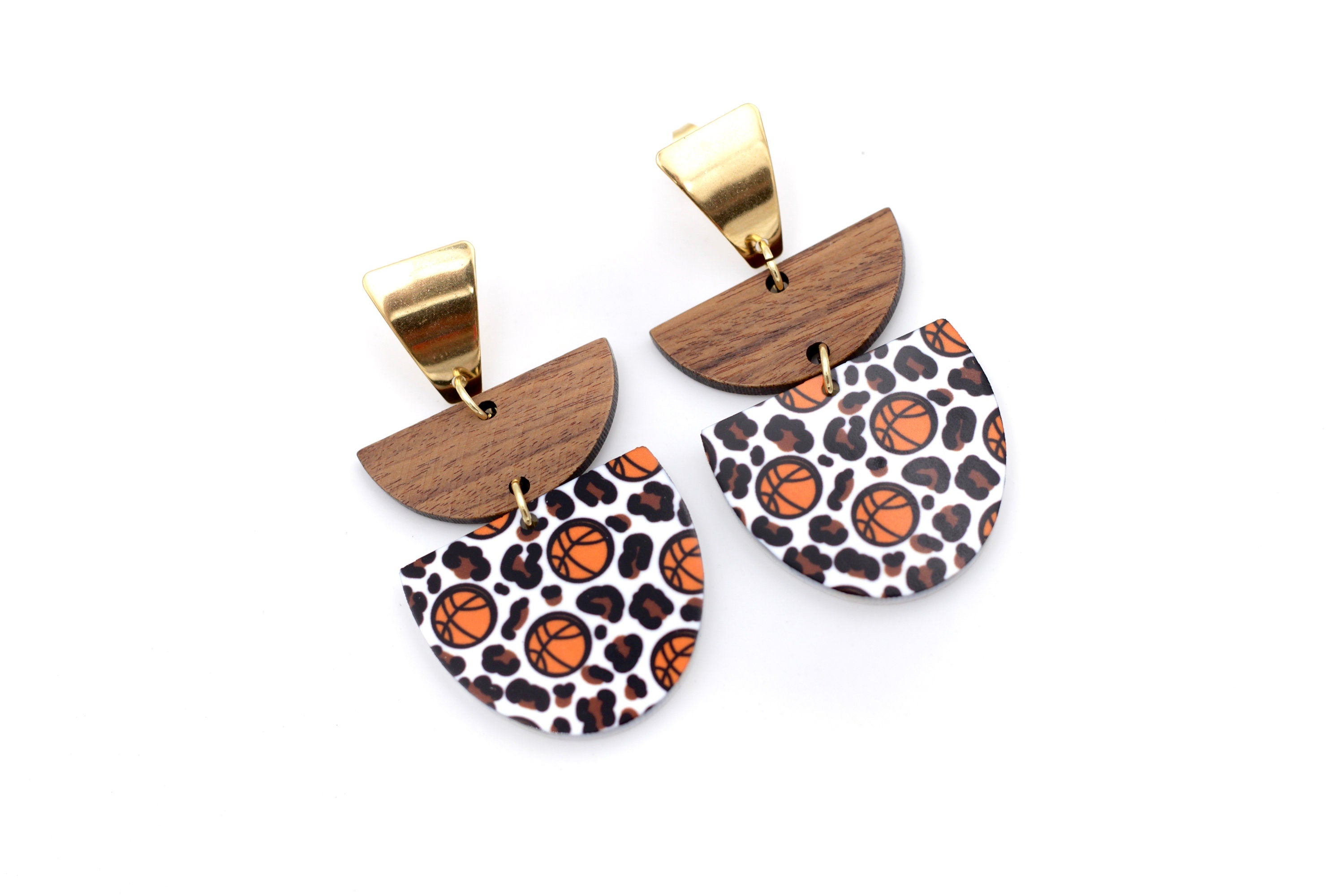 Basketball Earrings, Basketball Jewelry, Basketball Dangle Earrings, Basketball Gift for Girl, Coach Gift, Basketball Player Gift Ideas