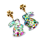 Bunny Earrings, Bunny Jewelry, Easter Earrings, Easter Jewelry, Easter Bunny Earrings, Spring Earrings, Rabbit Earrings, Rabbit Jewelry