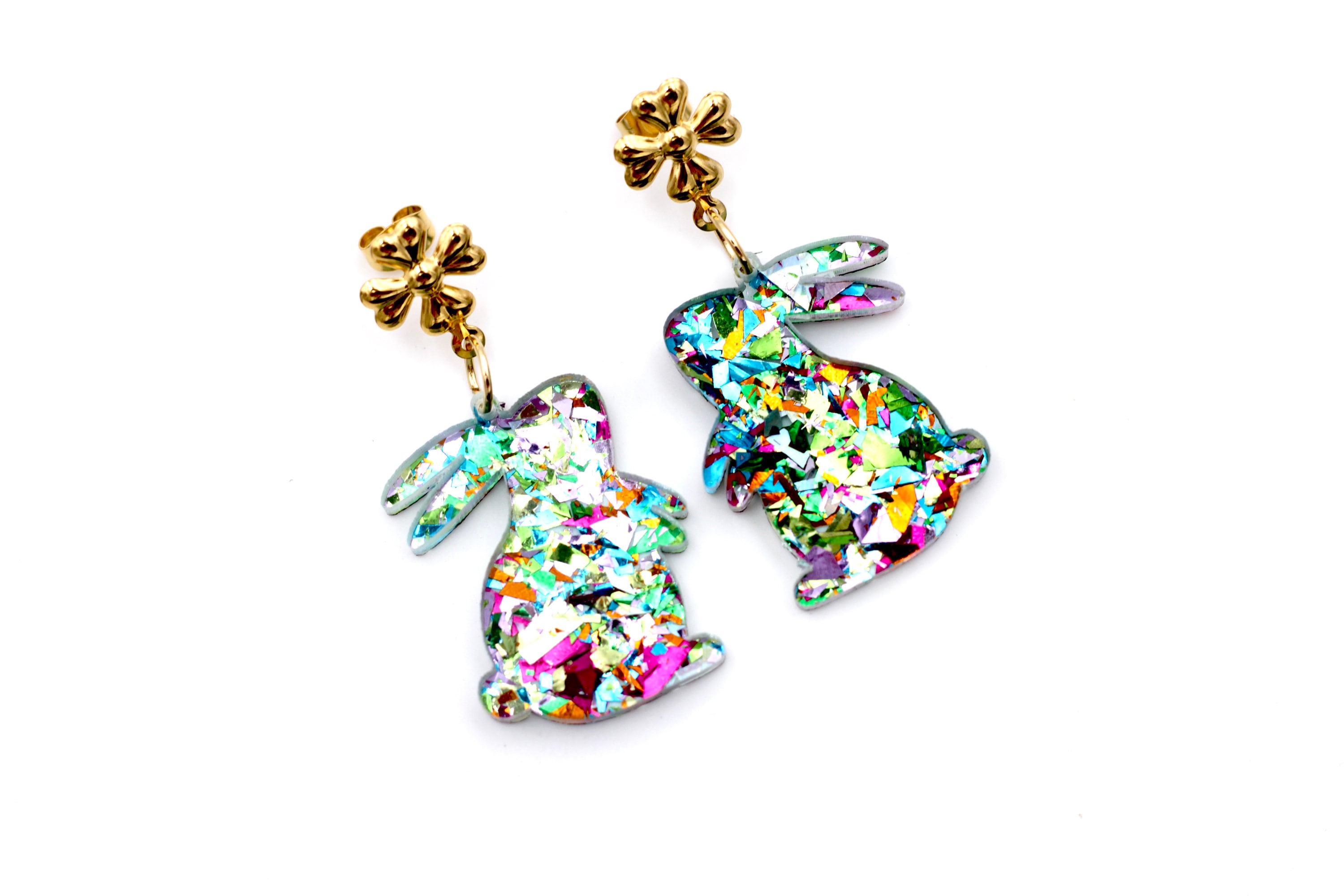 Bunny Earrings, Bunny Jewelry, Easter Earrings, Easter Jewelry, Easter Bunny Earrings, Spring Earrings, Rabbit Earrings, Rabbit Jewelry