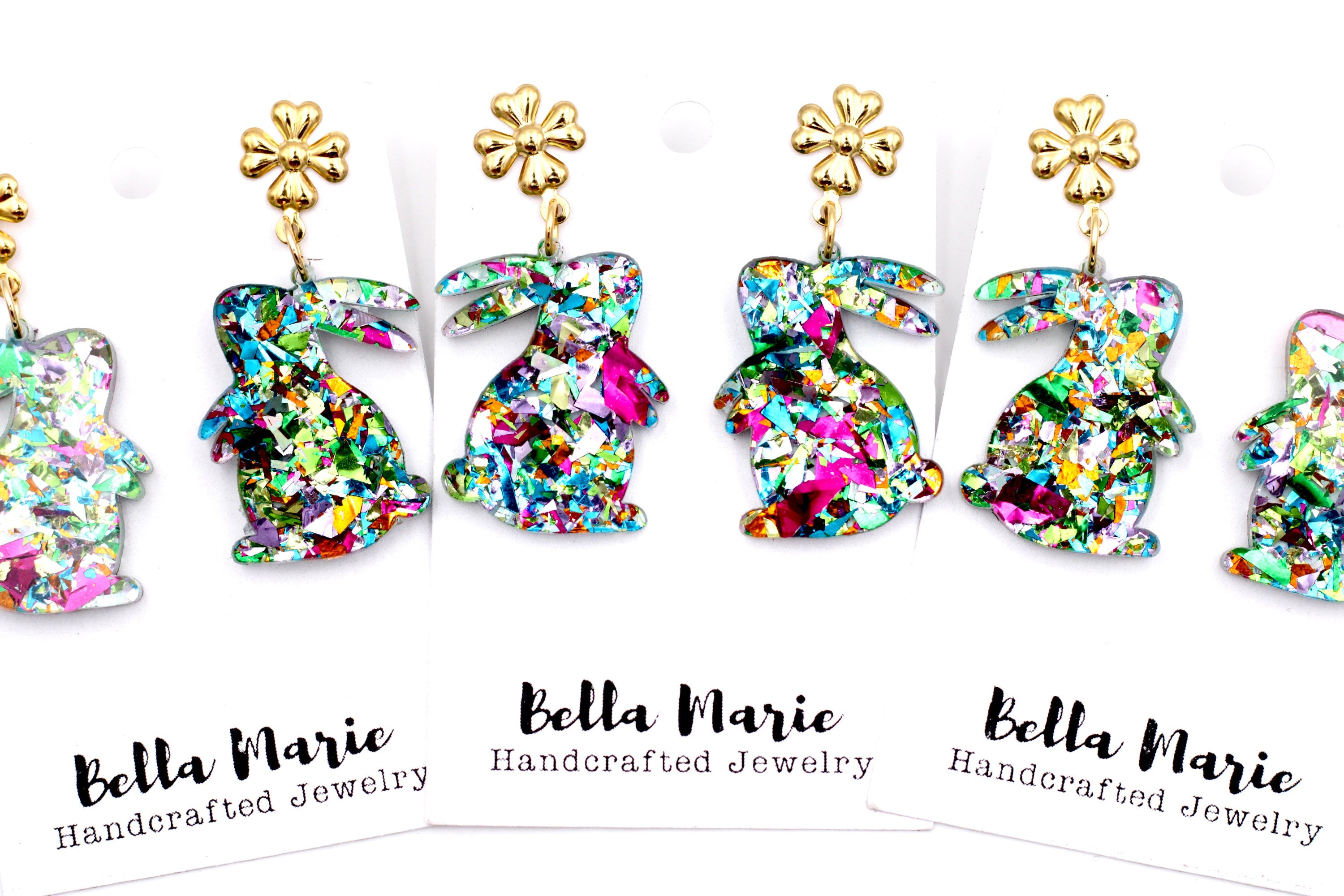 Bunny Earrings, Bunny Jewelry, Easter Earrings, Easter Jewelry, Easter Bunny Earrings, Spring Earrings, Rabbit Earrings, Rabbit Jewelry