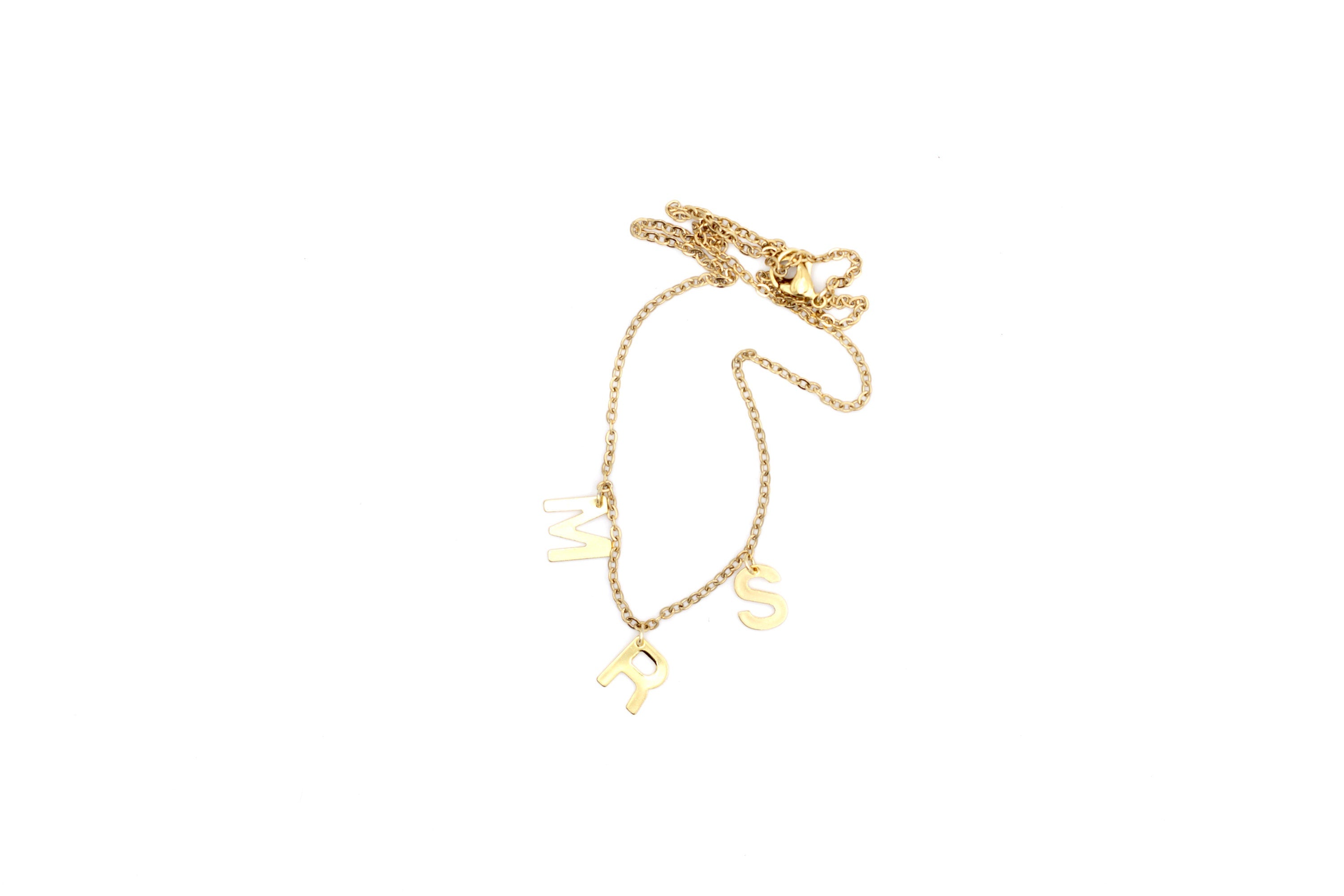 Mrs Necklace, Mrs Jewelry, Gift for Wife