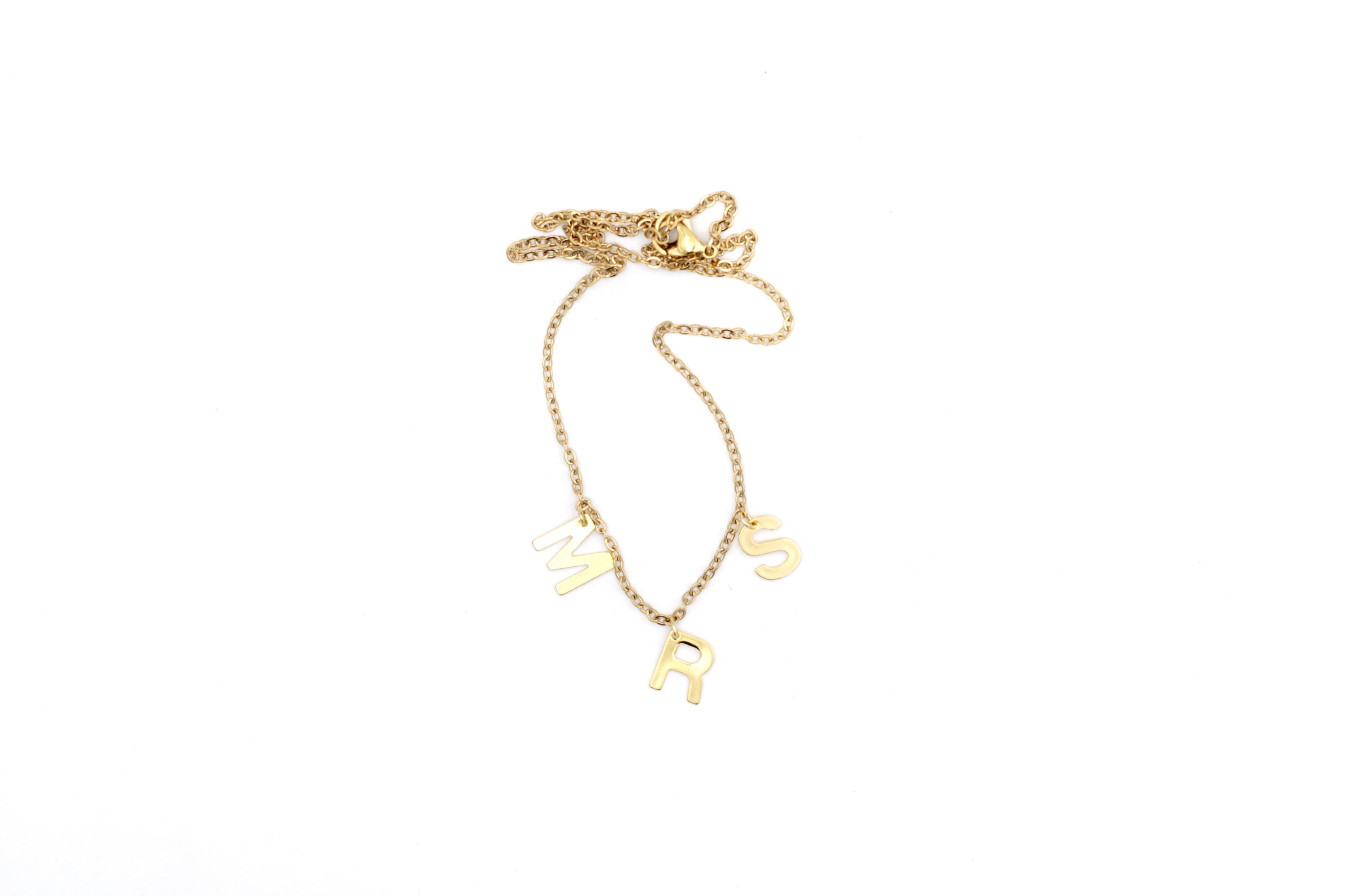 Mrs Necklace, Mrs Jewelry, Gift for Wife