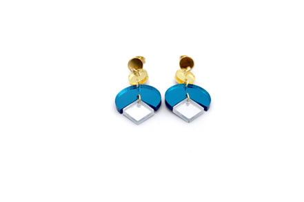 Teal Dangle Earrings