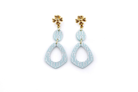Light Blue Dangle Earrings