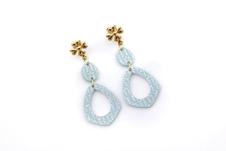 Light Blue Dangle Earrings