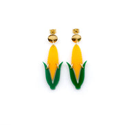 Corn Earrings, Corn Jewelry, Corn Cob Earrings, Vegetable Earrings, Food Earrings, Food Jewelry, Nebraska Earrings, Nebraska Jewelry