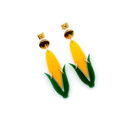 Corn Earrings, Corn Jewelry, Corn Cob Earrings, Vegetable Earrings, Food Earrings, Food Jewelry, Nebraska Earrings, Nebraska Jewelry