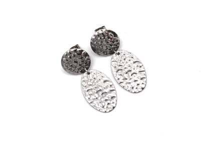 Textured Oval Dangles
