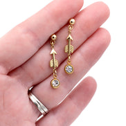 Arrow Rhinestone Dangles