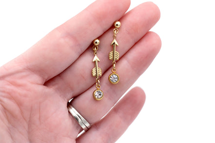 Arrow Rhinestone Dangles