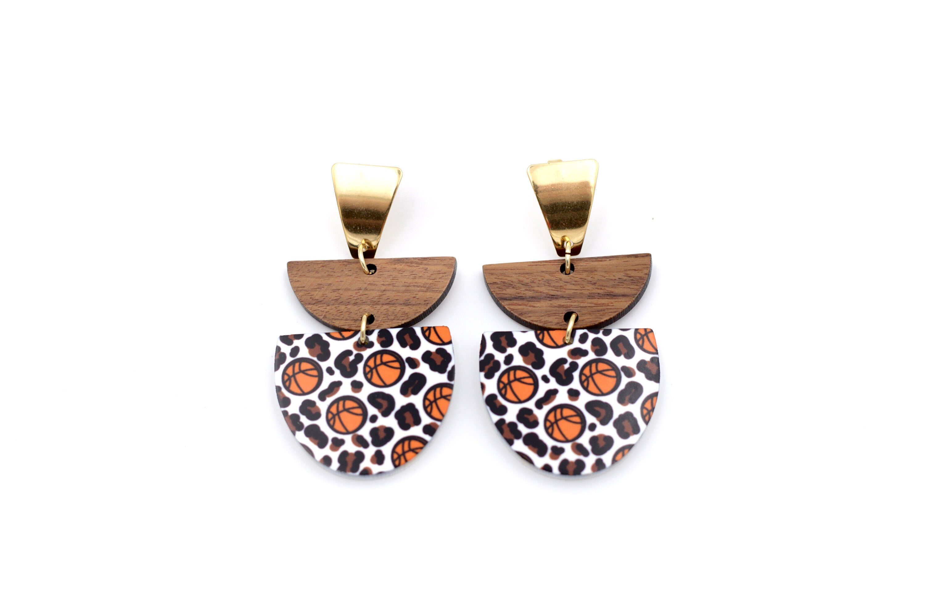 Basketball Earrings, Basketball Jewelry, Basketball Dangle Earrings, Basketball Gift for Girl, Coach Gift, Basketball Player Gift Ideas