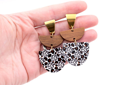 Volleyball Earrings, Volleyball Jewelry, Volleyball Dangle Earrings, Volleyball Gift, Volleyball Coach Gift, Volleyball Player Gift