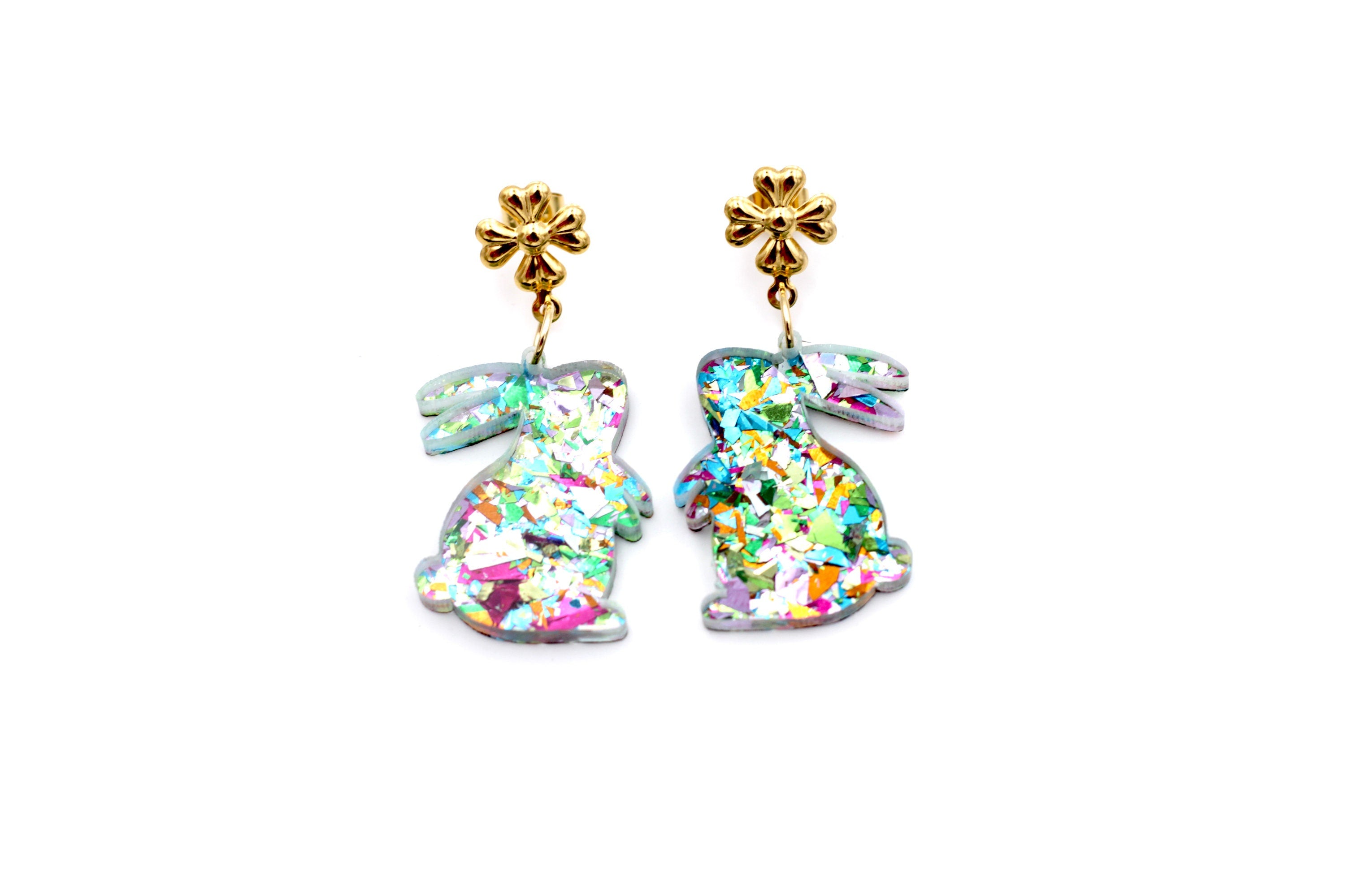 Bunny Earrings, Bunny Jewelry, Easter Earrings, Easter Jewelry, Easter Bunny Earrings, Spring Earrings, Rabbit Earrings, Rabbit Jewelry