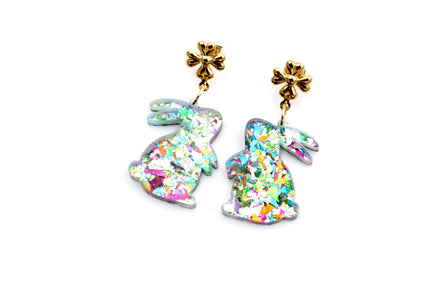 Bunny Earrings, Bunny Jewelry, Easter Earrings, Easter Jewelry, Easter Bunny Earrings, Spring Earrings, Rabbit Earrings, Rabbit Jewelry