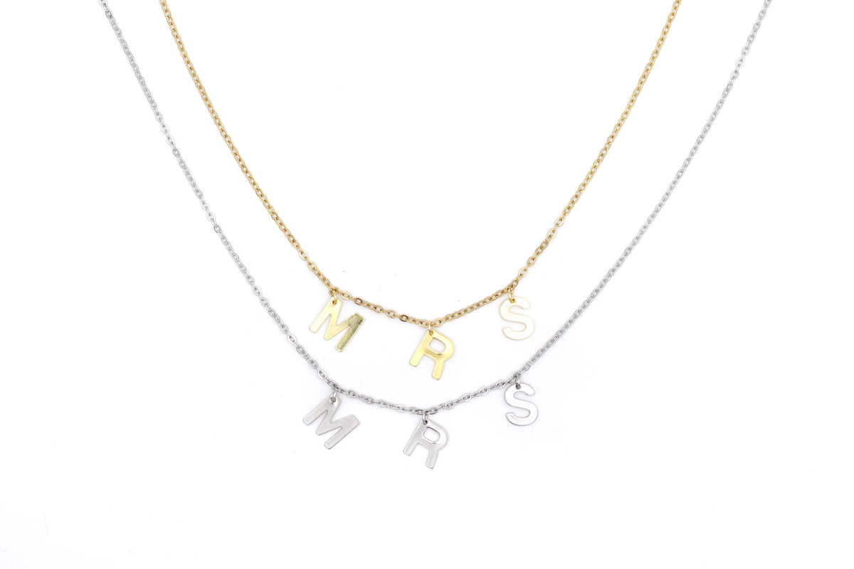 Mrs Necklace, Mrs Jewelry, Gift for Wife