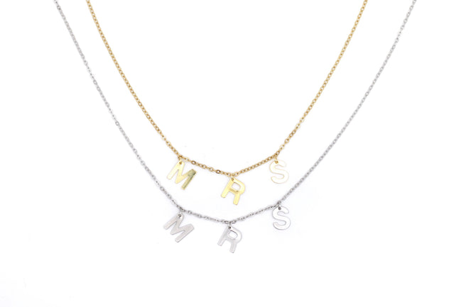 Mrs Necklace, Mrs Jewelry, Gift for Wife