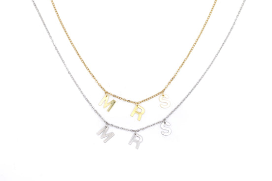 Mrs Necklace, Mrs Jewelry, Gift for Wife