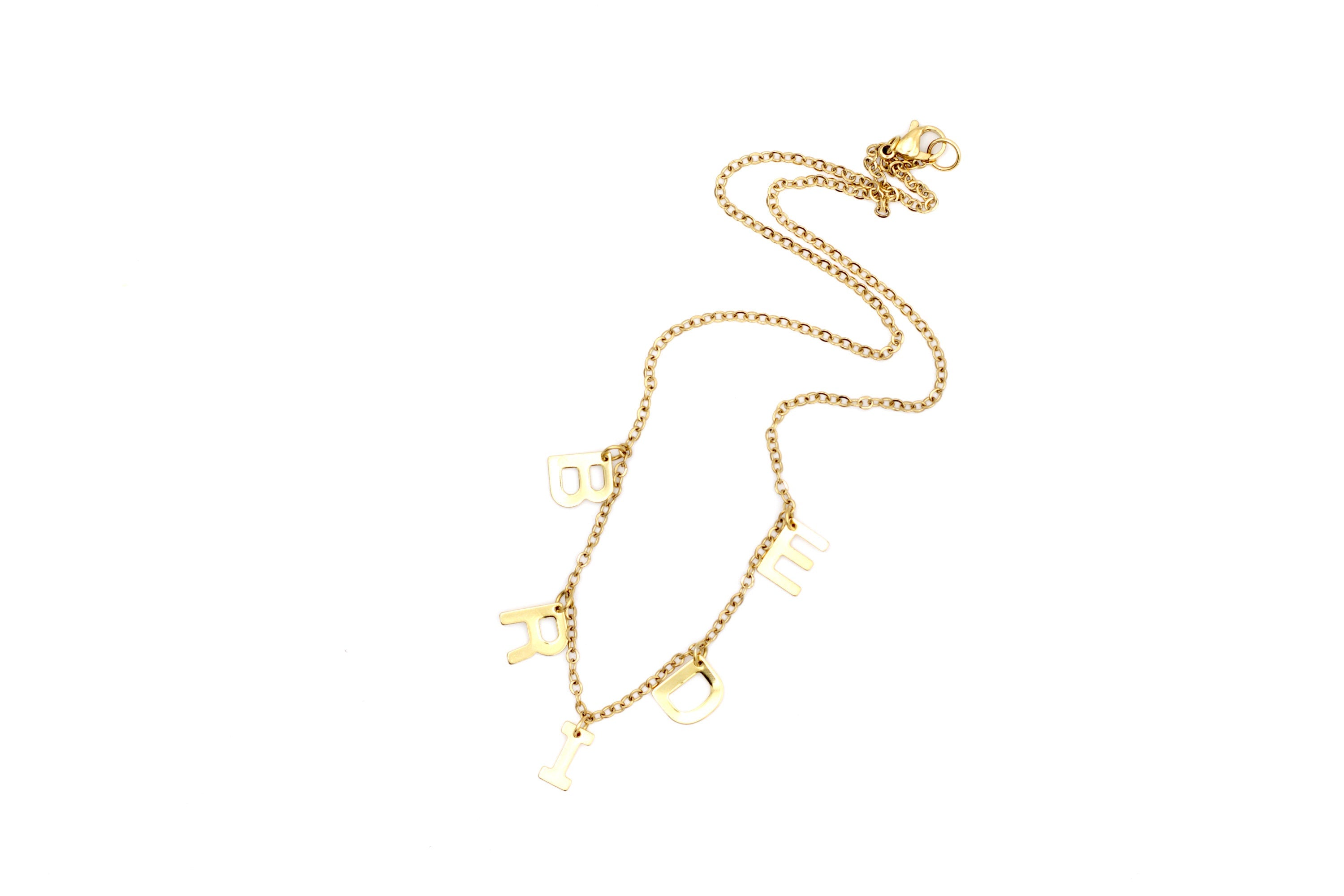 Bride Necklace, Bride Jewelry, Gift for Bride, Bridal Jewelry, Bachelorette Necklace, Bachelorette Jewelry, Honeymoon Jewelry,