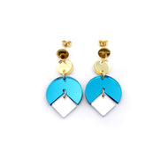Teal Dangle Earrings