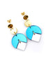 Teal Dangle Earrings