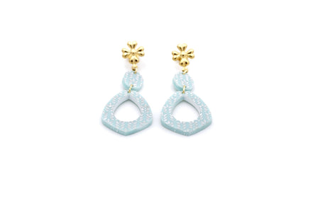Light Blue Dangle Earrings