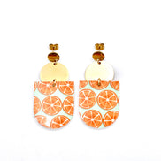 Orange Fruit Earrings