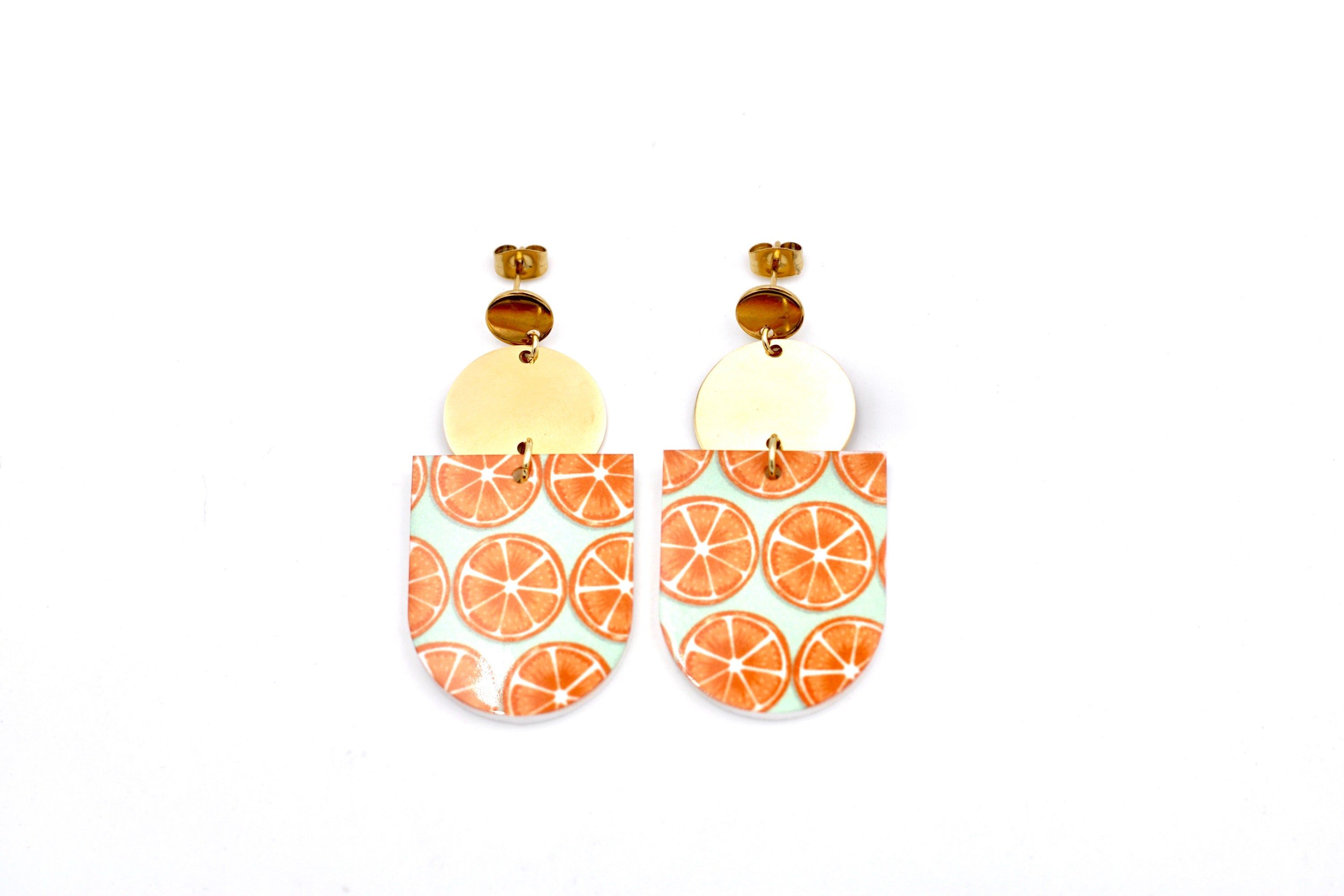 Orange Fruit Earrings