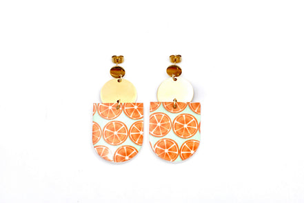 Orange Fruit Earrings