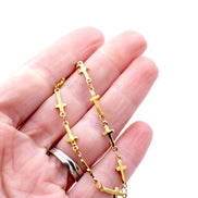 Cross Chain Layering Necklaces