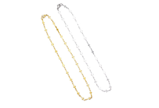 Cross Chain Layering Necklaces