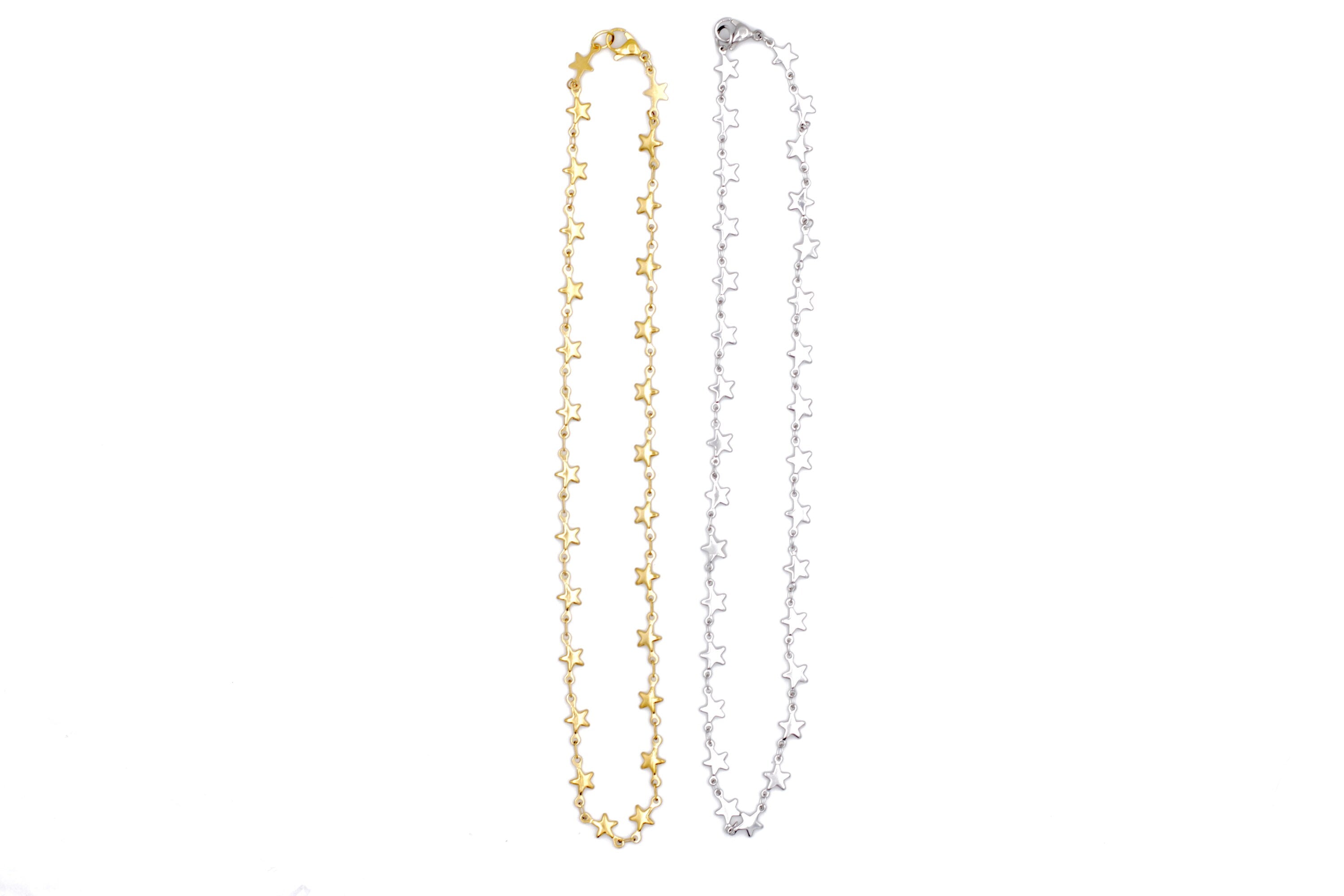 Star Chain Layering Necklaces