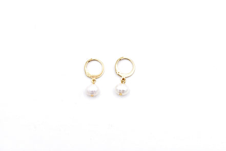 Pearl Leverback Earrings