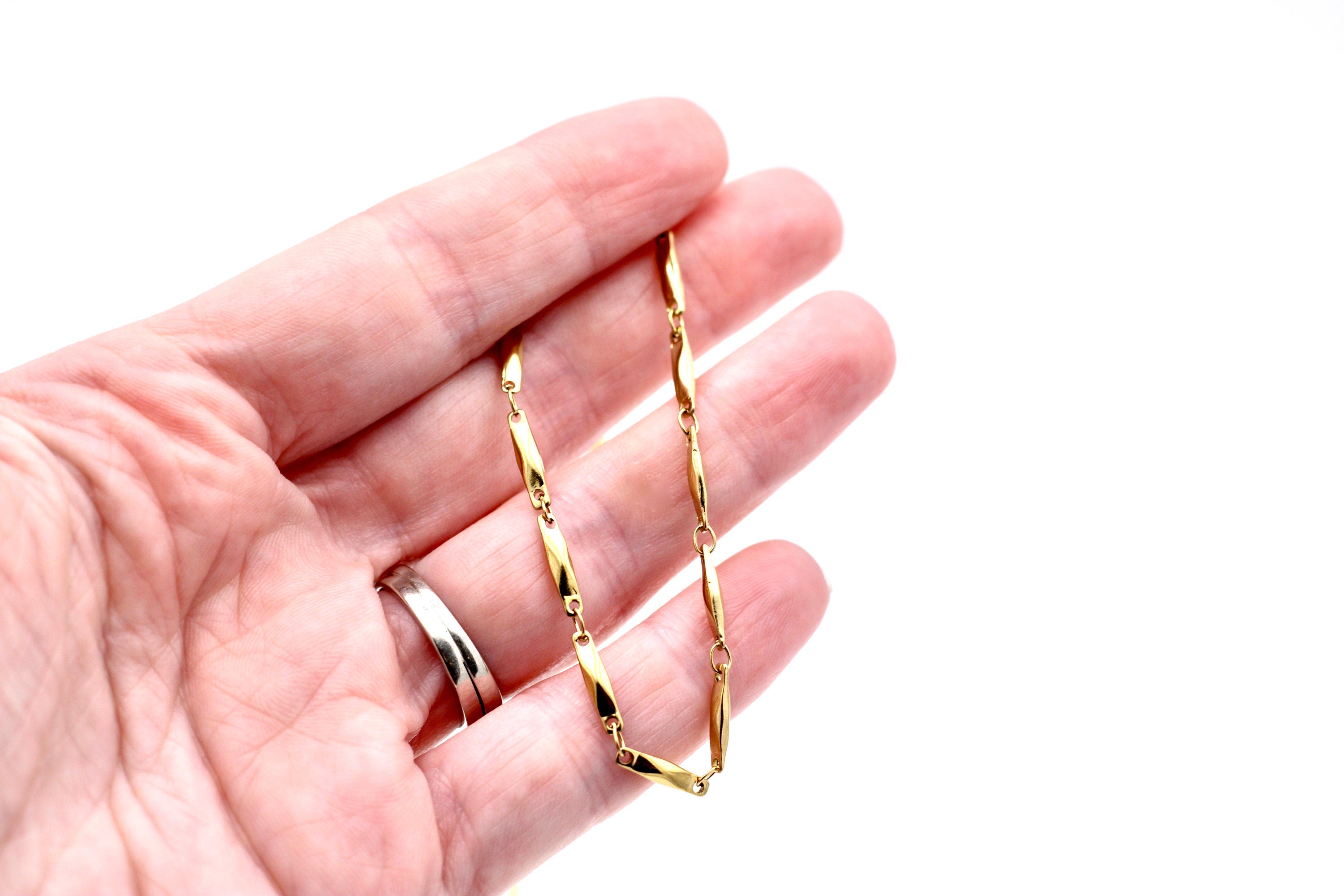 Bar Chain Layering Necklaces