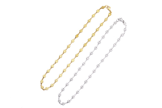 Flower Chain Layering Necklaces