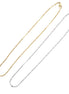 Flat Link Dapped Layering Necklaces