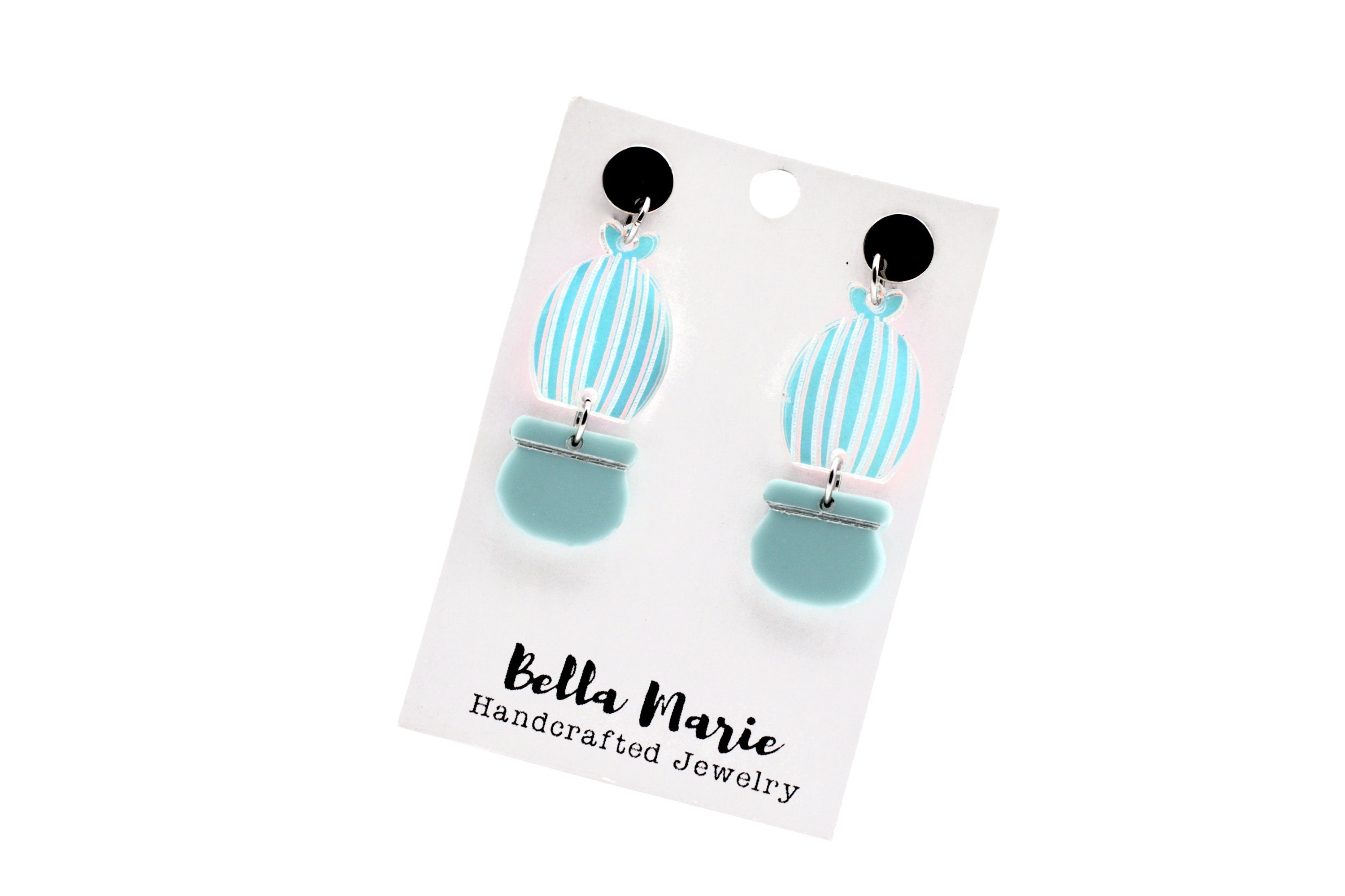 Cactus Dangle Earrings, Cactus Jewelry,  Cactus Gift, Plant Lover Gift
