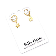 Tiny Daisy Lever Back Earrings