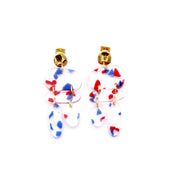 Abstract Terrazzo Dangle Earrings