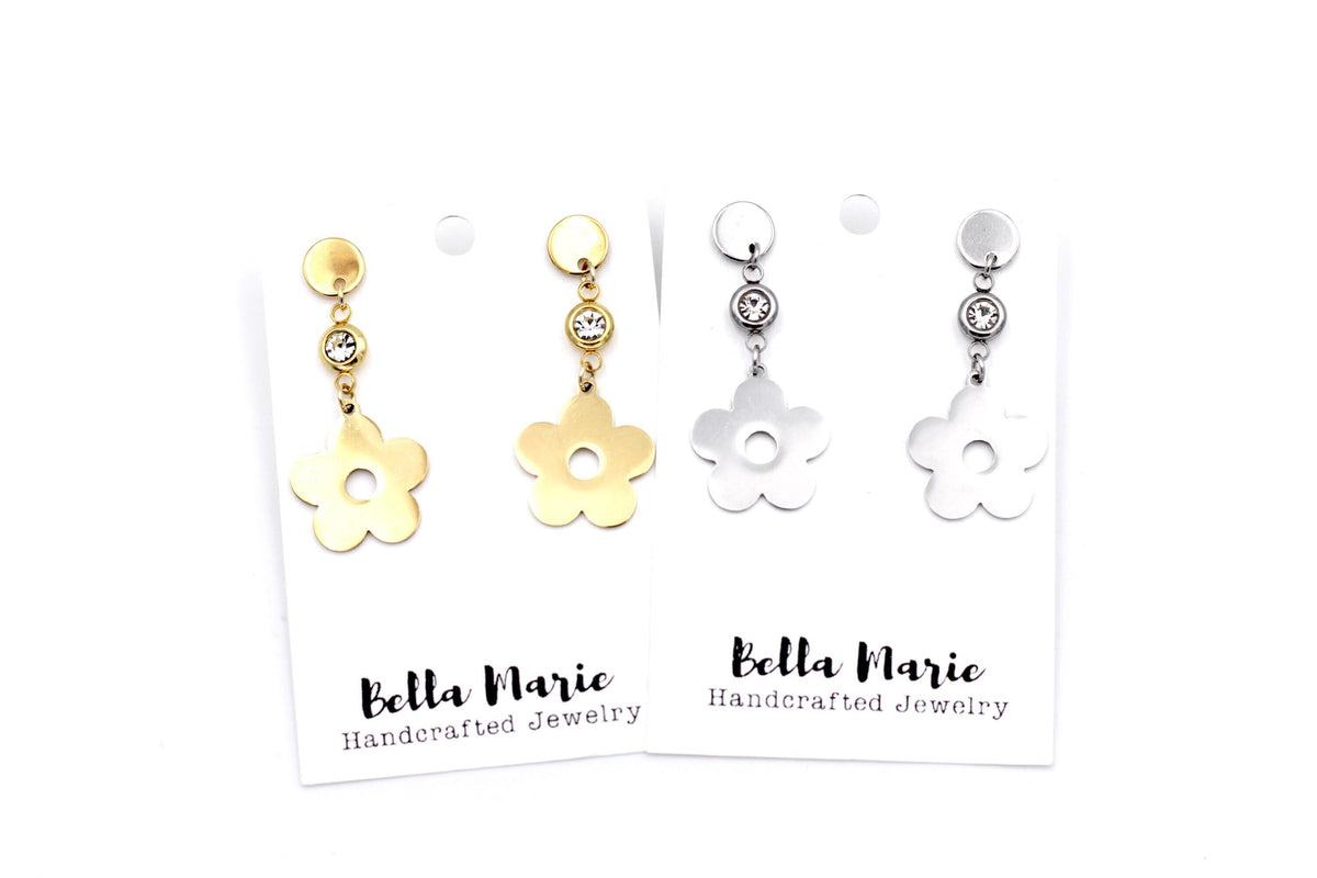 Daisy Rhinestone Earrings
