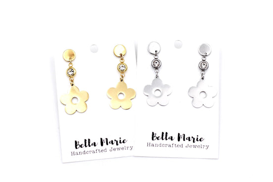 Daisy Rhinestone Earrings