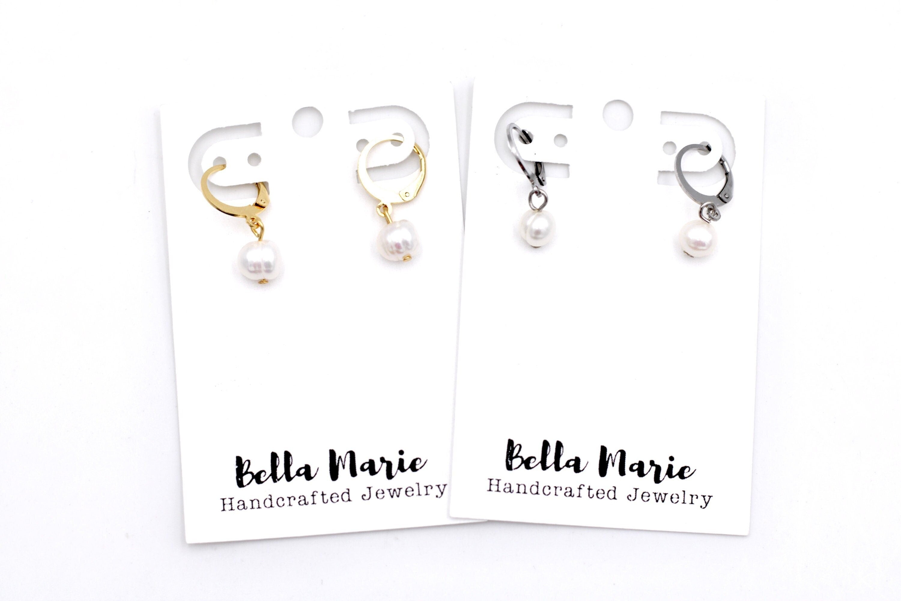 Pearl Leverback Earrings