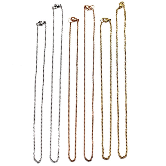 Cable Layering Necklaces