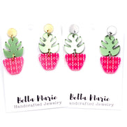 Plant Earrings, Plant Jewelry, Plant Lover Gift, Tropical Earrings, Plant Mom Gift, Monstera Leaf Earrings, Leaf Earrings, Botanical Gifts