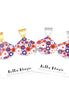 Patriotic Flower Earrings, Retro Flower Earrings, Patriotic Earrings, Daisy Flower Earrings, 4th of July Earrings, 4th of July Jewelry