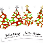 Christmas Tree Dangle Earrings