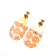 Orange Fruit Earrings